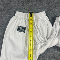Hawk Sports Karate Gi Uniform Set Kids 2 White Cotton Belted Waist Straight Leg