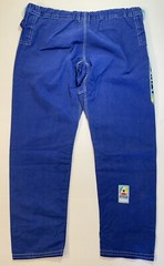 Gi Kimono Ghee Pants Judo Set Jiu Jitsu Karate Blue Scramble Adult 32×32 Large