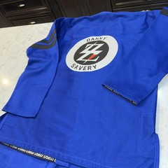 Danny Savery Jiu Jitsu Gi Blue A2 BSBJJ Kimono Uniform Set Jacket Pants Adult