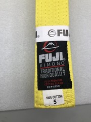 FUJI Kimono Traditional High Quality Built Yellow 5 RN # 83977 *READ