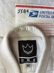One Jiu Jitsu Kingz Brazilian Kimono White Size M2 Top Only