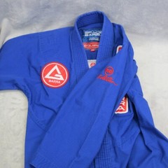 Gracie Barra Equipe Jiu Jitsu Gi Youth Jacket Blue BJJ Active Kimono Jacket Y4