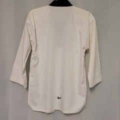 VTG Nike Korea Taekwondo White Karate Kimono Embroidered Swoosh Logo 6/160 US XS