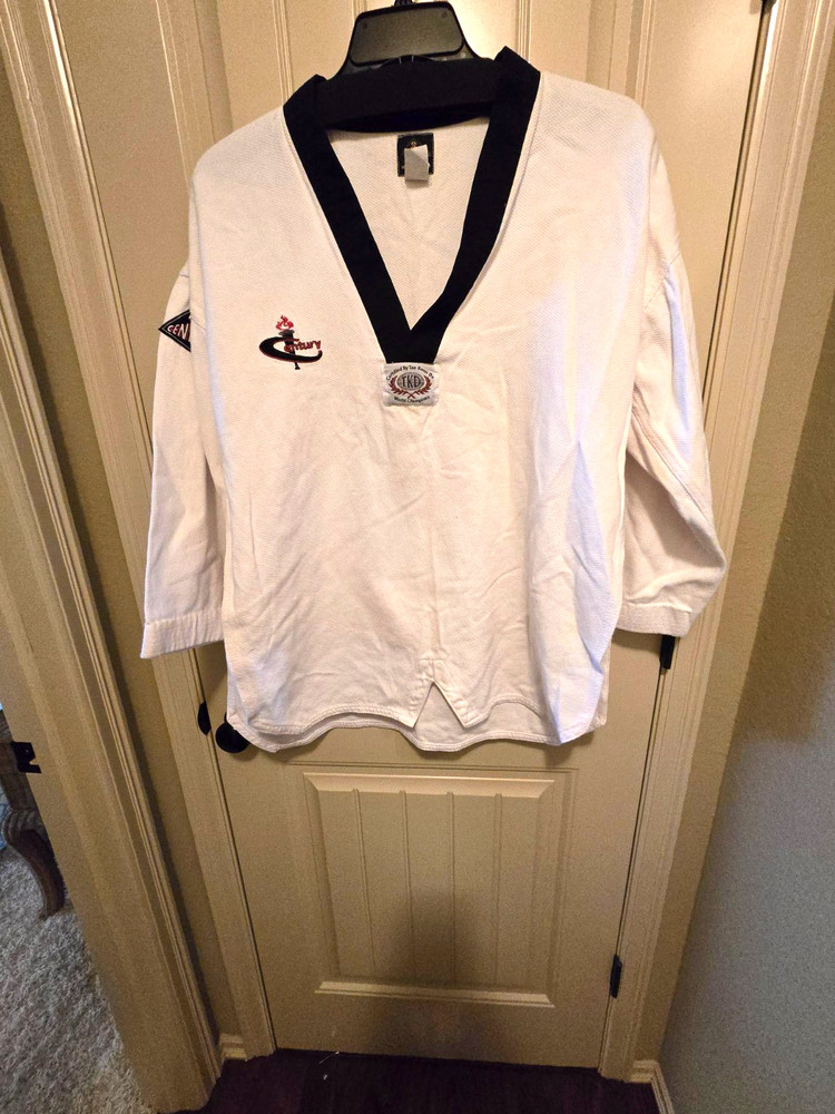 CENTURY TAEKWONDO White Lightweight TKD Jacket Size Top 5 (190cm)