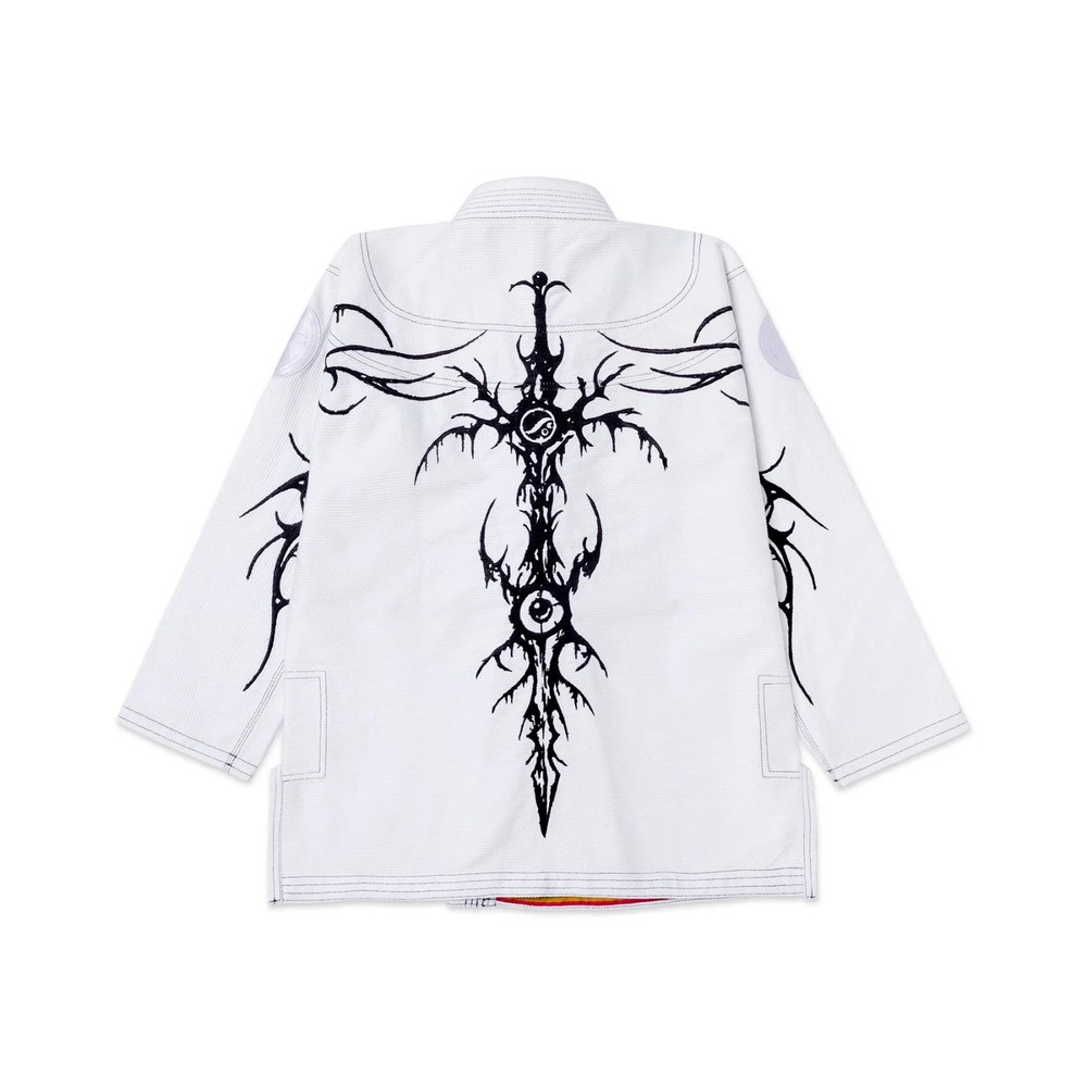Shoyoroll Tribal Kimono White BJJ Gi Uniform JiuJitsu Grappling Kimono
