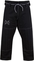 FightX Black Brazilian Jiu Jitsu (BJJ) Gi Size A5 for Men and Women