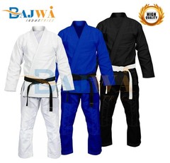 Brazilian Jiu Jitsu BJJ Gi Uniform Adult Martial Arts Kimono White Blue Black