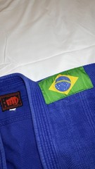 Blue BJJ Gi – Brazilian Jiu Jitsu Uniform with Gracie Barra White Belt & Patches