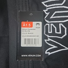 Venum Contender 2.0 Brazilian Jiu-Jitsu Gi – Black Size A1.5