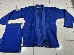 War Tribe Blue BJJ Jiu-Jitsu Gi Uniform Set Jacket & Pants Adult Unisex A1