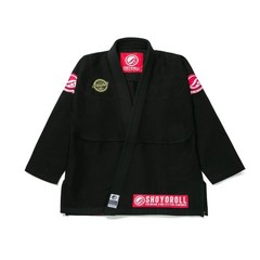 Shoyoroll Batch #136:RVCA Competitor Retro Black GI (JIU JITSU) Kimono 450GSM
