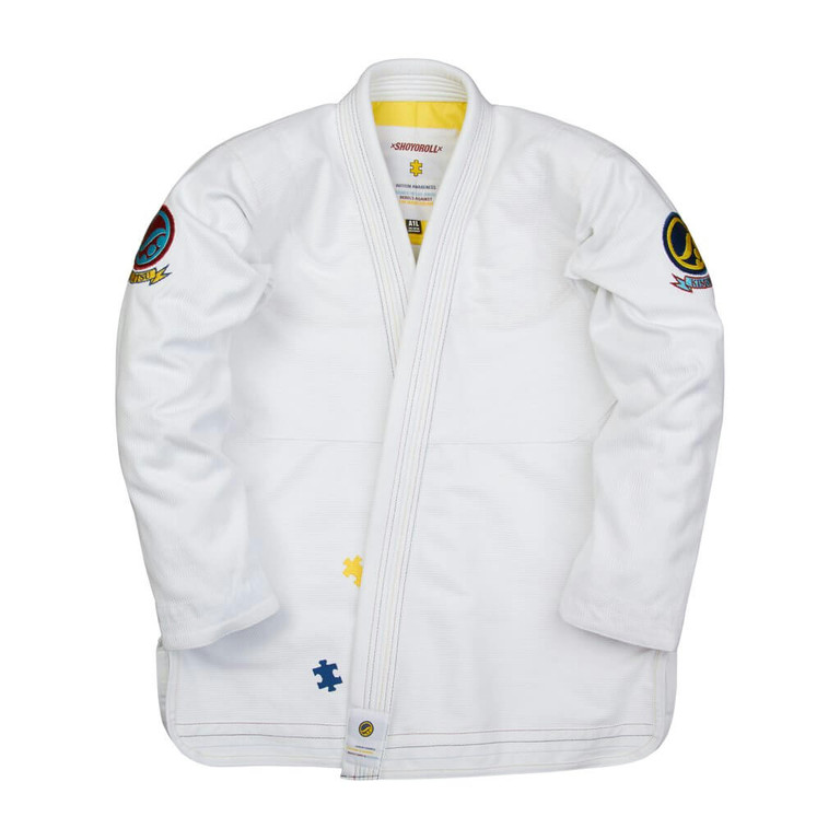 Shoyoroll Batch 88 Spectrum Autism Awareness Adults Jiu Jitsu Kimono Gi all size