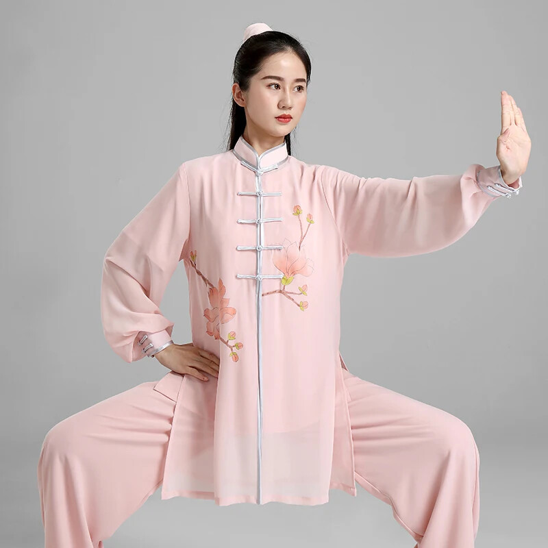 Tai Chi Clothes Women Wushu Clothes Kung Fu Clothes Martial Art Uniform Pink