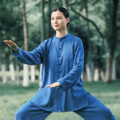 Kun Master Summer Kung Fu Dress Martial Art Uniform Tai Chi Clothes Wushu
