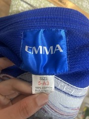 CMMA Adult Double Weave JIU-Jitsu Gi Kimono Blue Size 5 (A3) Creighton BJJ MMA