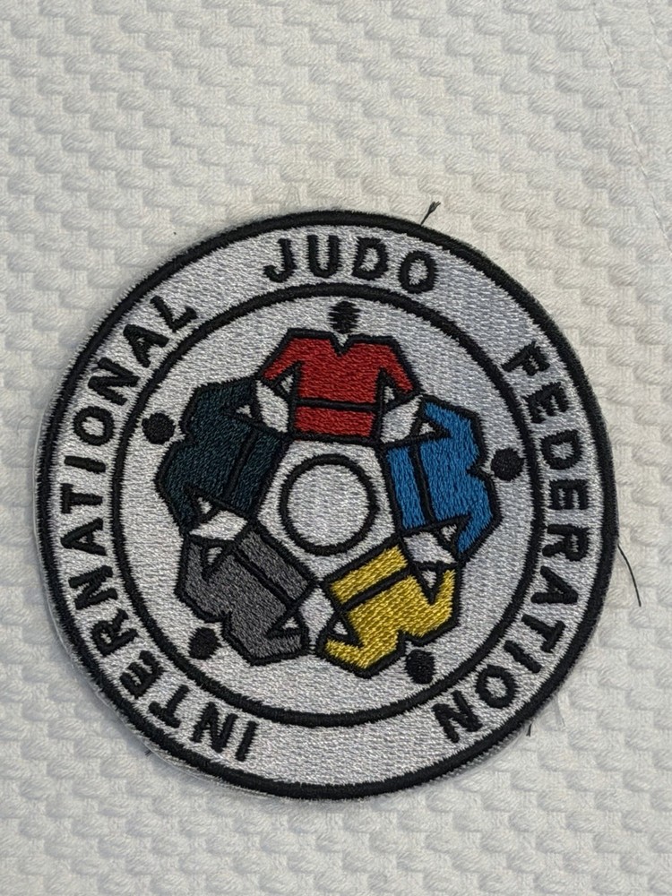 Judo IJF 3”quality embroidery high stitch count by sewing into your GI fabric