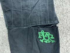 CTRL INDUSTRIES Gi Mens A1 Black Twill Jacket Pants Embroidered Set Jiu Jitsu