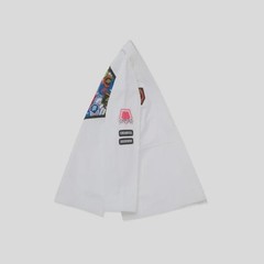Albino & Preto Premium BJJ Gi White 450 GSM Fundamental Limited Edition With Bag