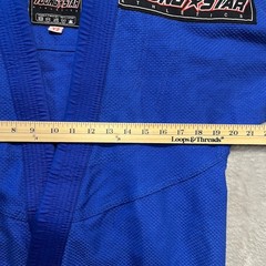 Young Star Athletics BJJ Gi Top Kids Size Y2 Blue Jiu Jitsu Kimono Pearl Weave