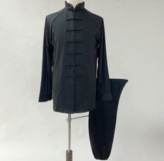 Women Men Tang Kung Fu Suit Outfits Silk Martial Arts Uniform Yoga Tai Chi Sets