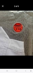 Taekwondo Costume Uniform Size 000 ( 3’7″ -110 cm ) Unisex White