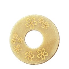 8mm SAKURA Patterned Leather Tsuba-Kendo accessories shinai tsub