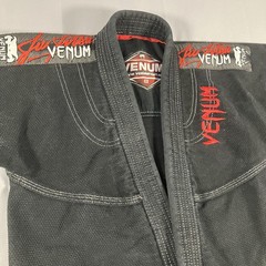 Venum C2 Challenger Series Youth BJJ Jiu Jitsu Gi Jacket Black Red 100% Cotton