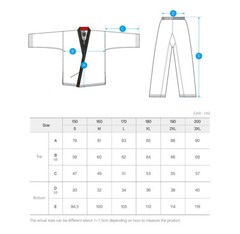 MOOTO Geum Gang Grand Master Uniform (Black-Neck) Open Uniform Instructor Dobok