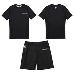 Shoyoroll Comp 24.2 Rash Guard SS and Training Fitted Shorts for BJJ Jiu Jitsu