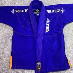 Elite Sports Gi Blue BJJ Ju Jitsu MMA Indoors Embrace The Pain Size C00 Youth