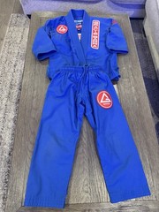 GRACIE BARRA Jiu Jitsu Equipe GB Ripstop GI BLUE Kids Unisex Size Y2