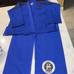 Danny Savery Jiu Jitsu Gi Blue A2 BSBJJ Kimono Uniform Set Jacket Pants Adult