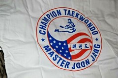 NEW! CHAMPION Taekwondo martial arts uniform size 1/150 white with belt