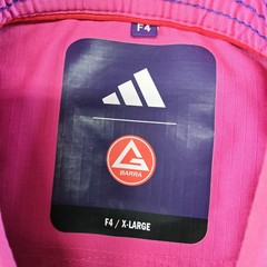 Adidas Jiu-Jitsu Gi Jacket Womens XL Pink Gracie Barra F4 X-Large Patch No Belt