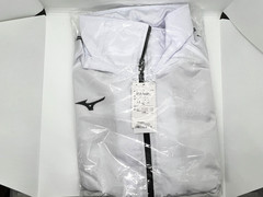 Mizuno Windbreaker Sports Wear White Breath Thermo Warmer Jacket and Pants Set
