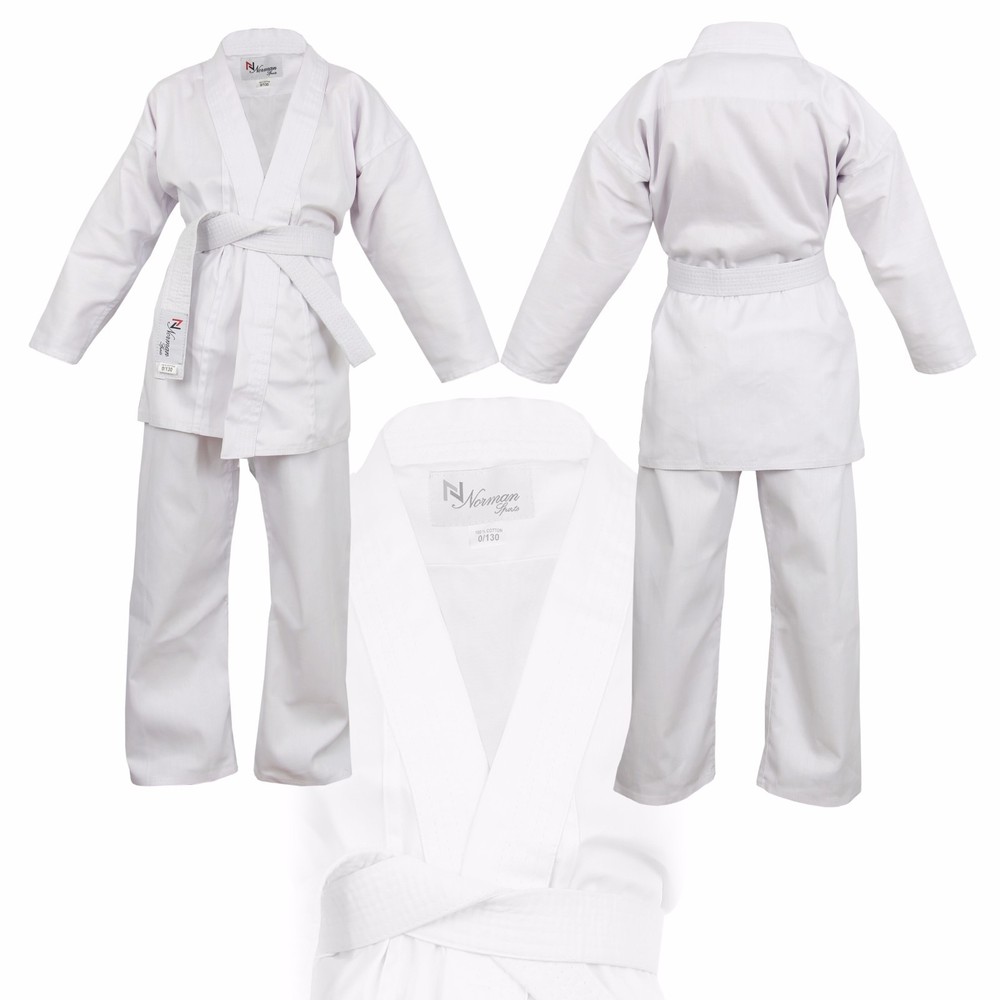 Children’s Karate suit White Black Red Blue – Free White Belt Kids karate suit