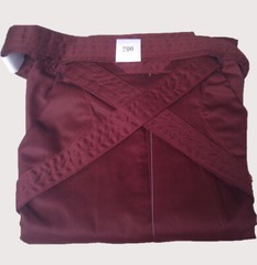 RED T/C HAKAMA – 75%polyester 25%cotton all size japanese kendo uniform bottom k