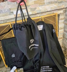 Progress Academy Black BJJ Gi Set Size A3L NWT Jiu Jitsu Kimono Bundle Belt Bag