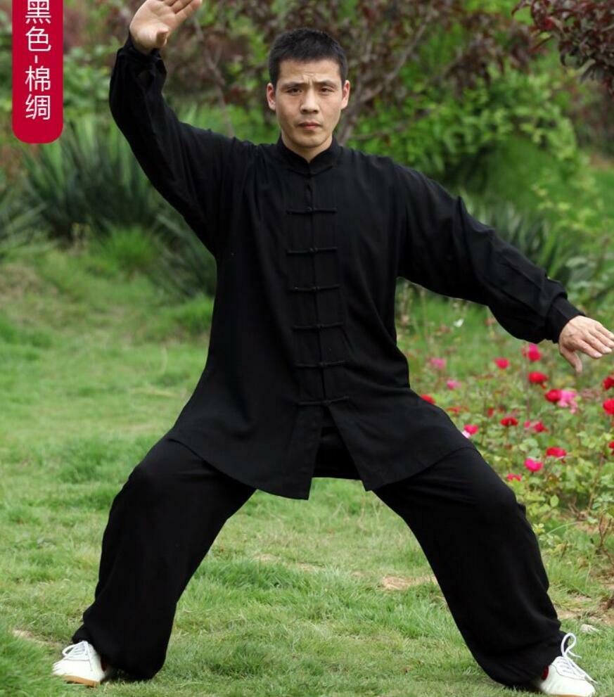 Tai chi Uniform Kung fu Suit Martial arts Wing Chun Clothes 5 Colors Soft Cotton