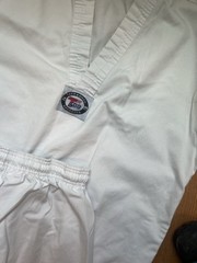 Taekwondo Approved Uniform Top Pants White US 180 Size 4