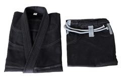 Thapur Sports Elite Brazilian Jiu Jitsu Gi Uniform – Black/Gray – Free Belt