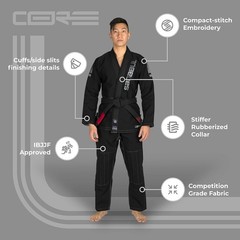 Core Competition Preshrunk BJJ Gi for Ultimate Performance – Size A0