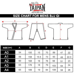 Taipan BJJ Gi for Men Ultra Lightweight Preshrunk Brazilian Jiu Jitsu + Belt