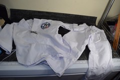 Tae Kwon Do YOUTH 0 White Dobok Gi Shirt Pants Uniform Kids Life Champ Costume