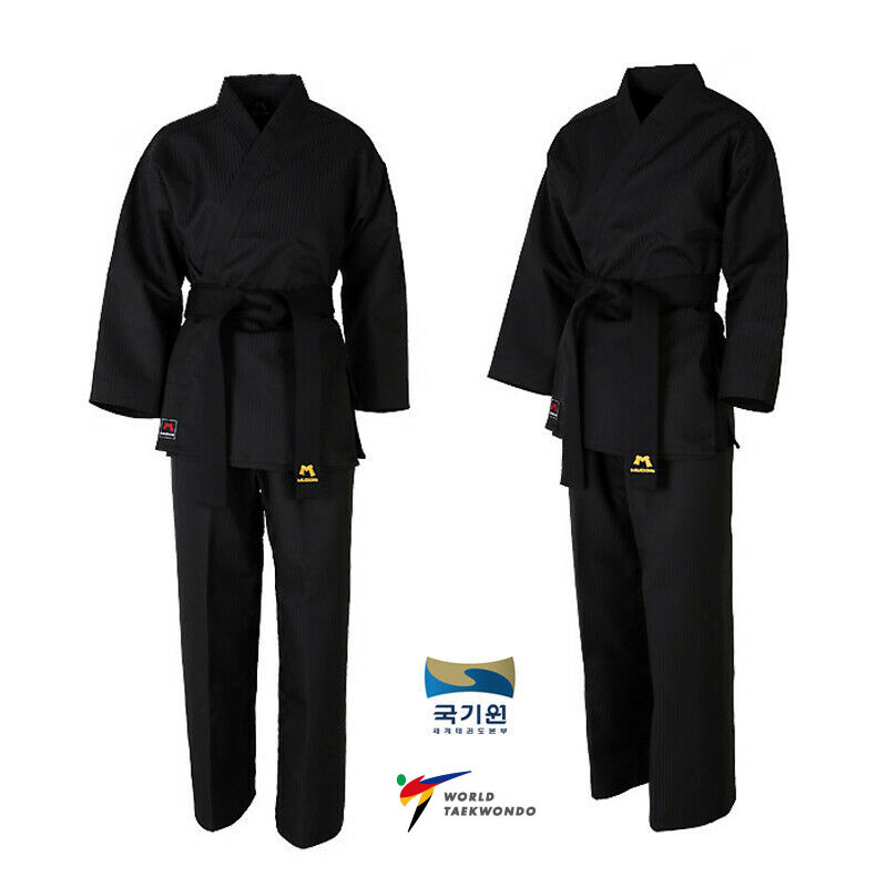 New Mudoin Grand Master Original Taekwondo Hapkido Karate Uniform Dobok Gi Black