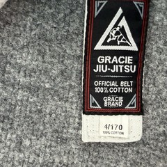 Gracie Academy Jiu-Jitsu Gi Set Mens Large 4/170 White Kimono Pants Belt Weave