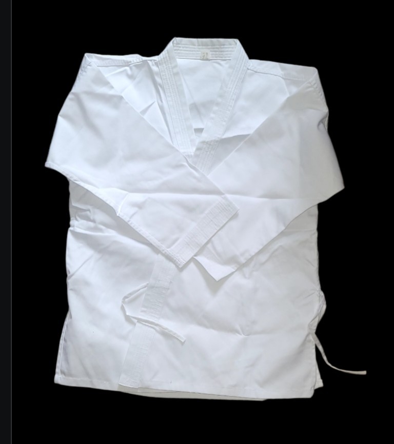 White Martial Arts Gi Uniform Set Karate Judo Tae Kwon Do Adult Unisex Size 3