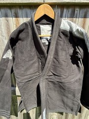 Albino & Preto Uniform Jiu-Jitsu Gi Black/Gray A1F Adult Unisex Jacket & Pants