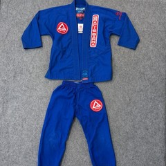Gracie Barra Blue GB Equipe Edition Jiu Jitsu Kimono Jacket & Pant Youth Size Y3