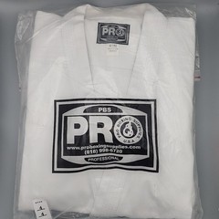 Karate Uniform PBS Pro Boxing Supplies Medium Weight White Apparel Size 4 /180